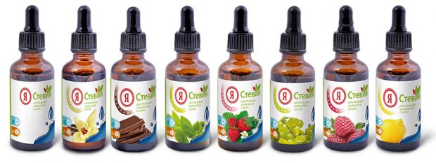 Жидкая стевия в стекле Жидкая стевия в стеклянных флаконах